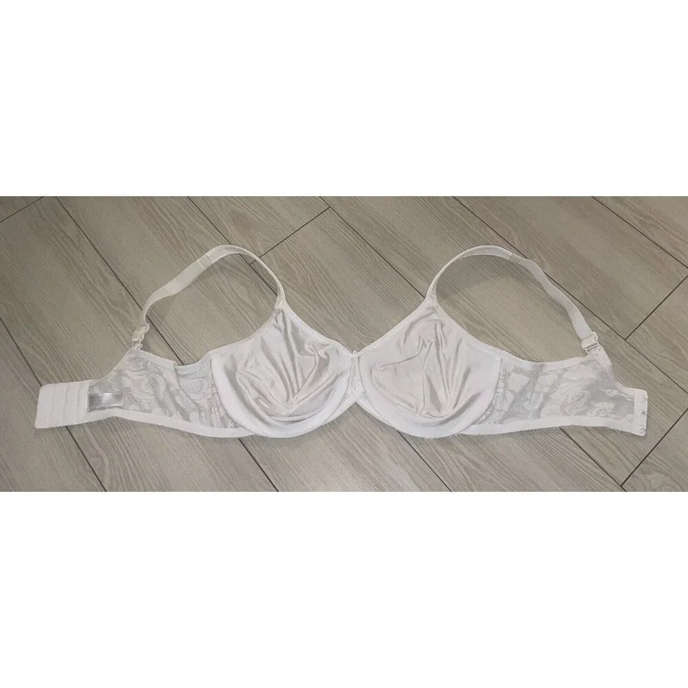 Wacoal 85567 Awareness Full Figure Seamless Bra Floral UW Womens 38D Ivory - Picture 5 of 6